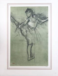 Edgar Degas (After) - Danseus debout: Artist: Edgar Degas (After) Title: Danseus debout Year: 1882 Dimensions: 16in. by 20in. Edition: 70 From the rare limited edition of 250 Publisher: Demotte Edit