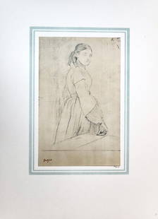Edgar Degas (After) - Jeune femme debout: Artist: Edgar Degas (After) Title: Jeune femme debout Year: 1863 Dimensions: 16in. by 20in. Edition: 70 From the rare limited edition of 250 Publisher: Demotte