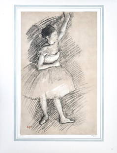 Edgar Degas (After) - Danseuse debout: Artist: Edgar Degas (After) Title: Danseuse debout Year: 1874 Dimensions: 16in. by 20in. Edition: 70 From the rare limited edition of 250 Publisher: Demotte Edi