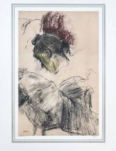 Edgar Degas (After) - Etude de tete: Artist: Edgar Degas (After) Title: Etude de tete Year: 1875 Dimensions: 16in. by 20in. Edition: 70 From the rare limited edition of 250 Publisher: Demotte Edite