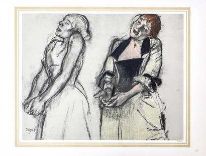 Edgar Degas (After) - Untitled: Artist: Edgar Degas (After) Title: Untitled Year: 1875 Dimensions: 16in. by 20in. Edition: 70 From the rare limited edition of 250 Publisher: Demotte Editeur