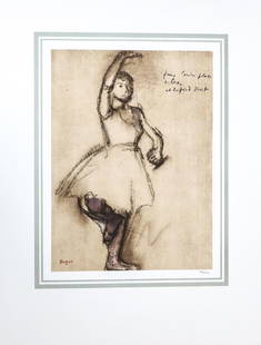 Edgar Degas (After) - Danseuses de face: Artist: Edgar Degas (After) Title: Danseuses de face Year: 1885 Dimensions: 16in. by 20in. Edition: 70 From the rare limited edition of 250 Publisher: Demotte E