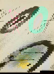 Joan Miro - Untitled Composition: Artist: Joan Miro Title: Untitled Composition Year: 1963 Dimensions: 15in. by 11in. Edition: From the Rare Limited Edition Publisher: Mourlot Paris S