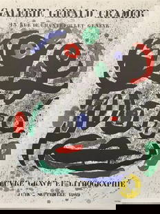 Joan Miro (After) - Poster for "Joan Miro Engravings: Artist: Joan Miro (After) Title: Poster for "Joan Miro Engravings and Lithographs" Dimensions: 10 1/4in. by 13 3/4in. Edition: From the Rare Limited Edition Medium: Serigraph