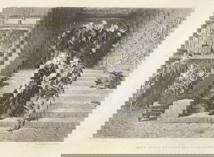 Laslett John Pott  - Mary Queen of Scots Led to Execution: Artist: Laslett John Pott Title: Mary Queen of Scots Led to Execution Year: 1875 Dimensions: 9 1/4 x 12 3/4 in. Edition: From the rare limited edition Publisher: