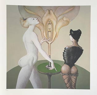 Leonor Fini - Lecon de Botanique: Artist: Leonor Fini Title: Lecon de Botanique Year: 1976 Dimensions: 26 3/4in. by 20 1/2in. Edition: From the rare limited edition of 175 Publisher: Editions Du