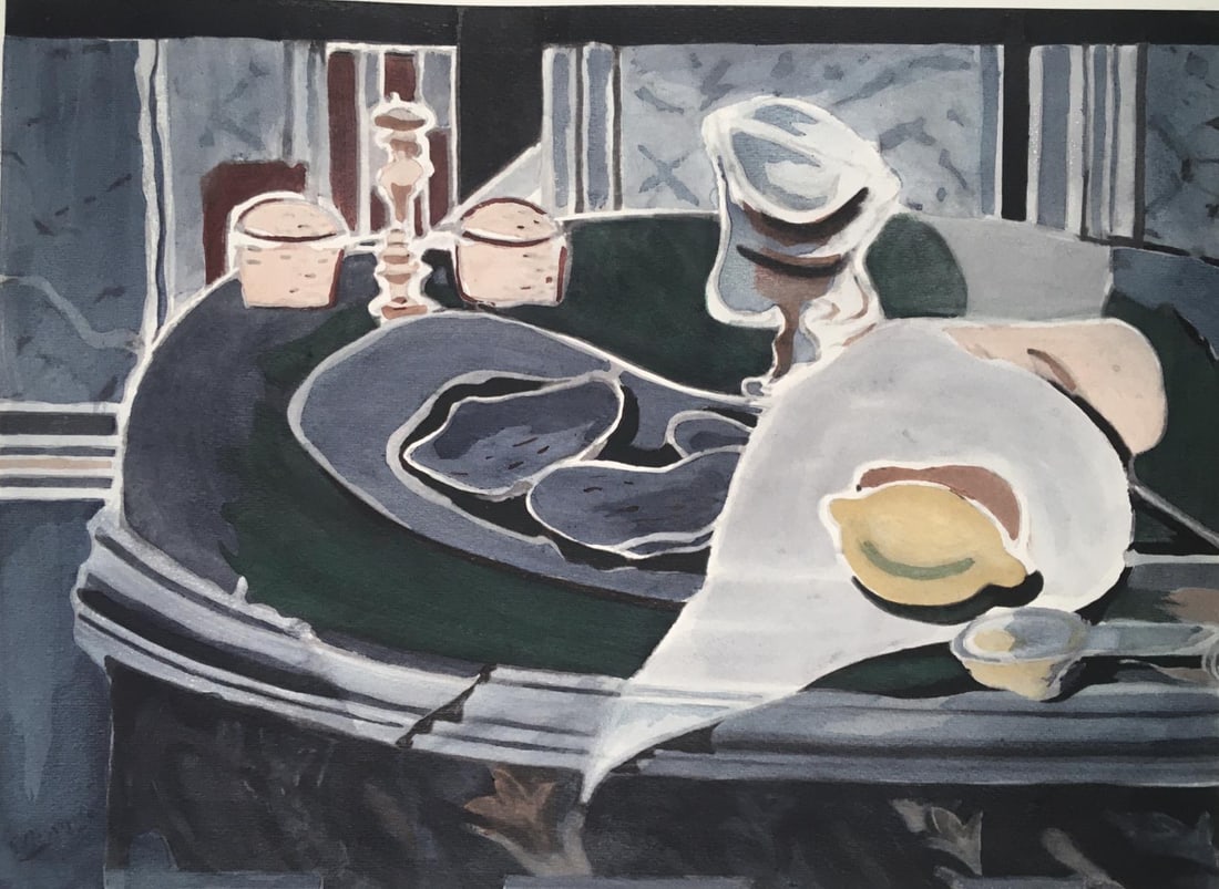 Georges Braque (After) - Les Huitres: Artist: Georges Braque (After) Title: Les Huitres Year: 1960 Dimensions: 12in. x 15in. Edition: From rare edition of 200 Publisher: Silvana Editoriale d Ar