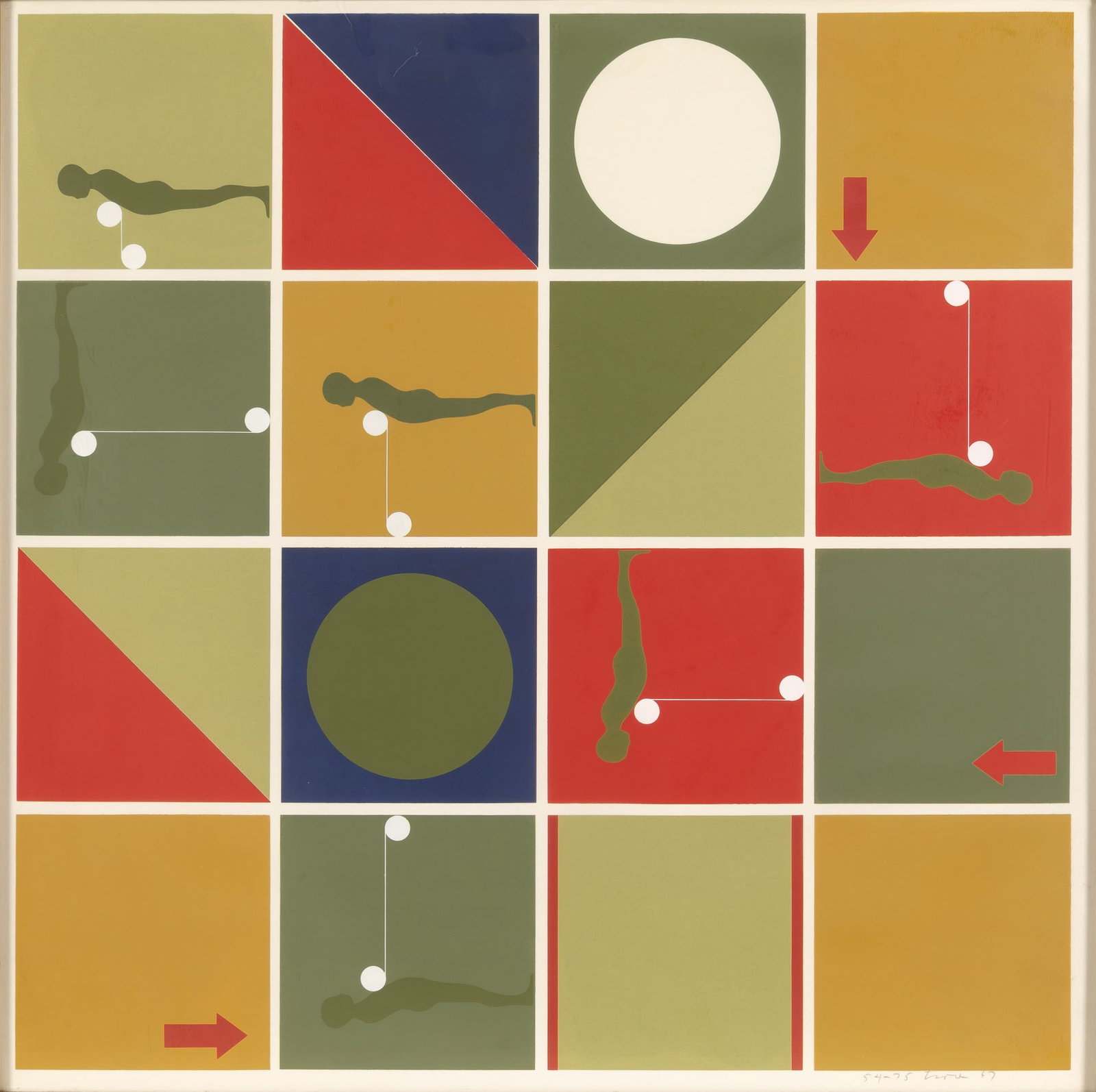 Ernest Trova - Untitled (from Study: Falling Man Series I): Artist: Ernest Trova Title: Untitled (from Study: Falling Man Series I) Year: 1967 Dimensions: 24 x 24 in. Edition: 54 from the limited edition of 75 Publisher: