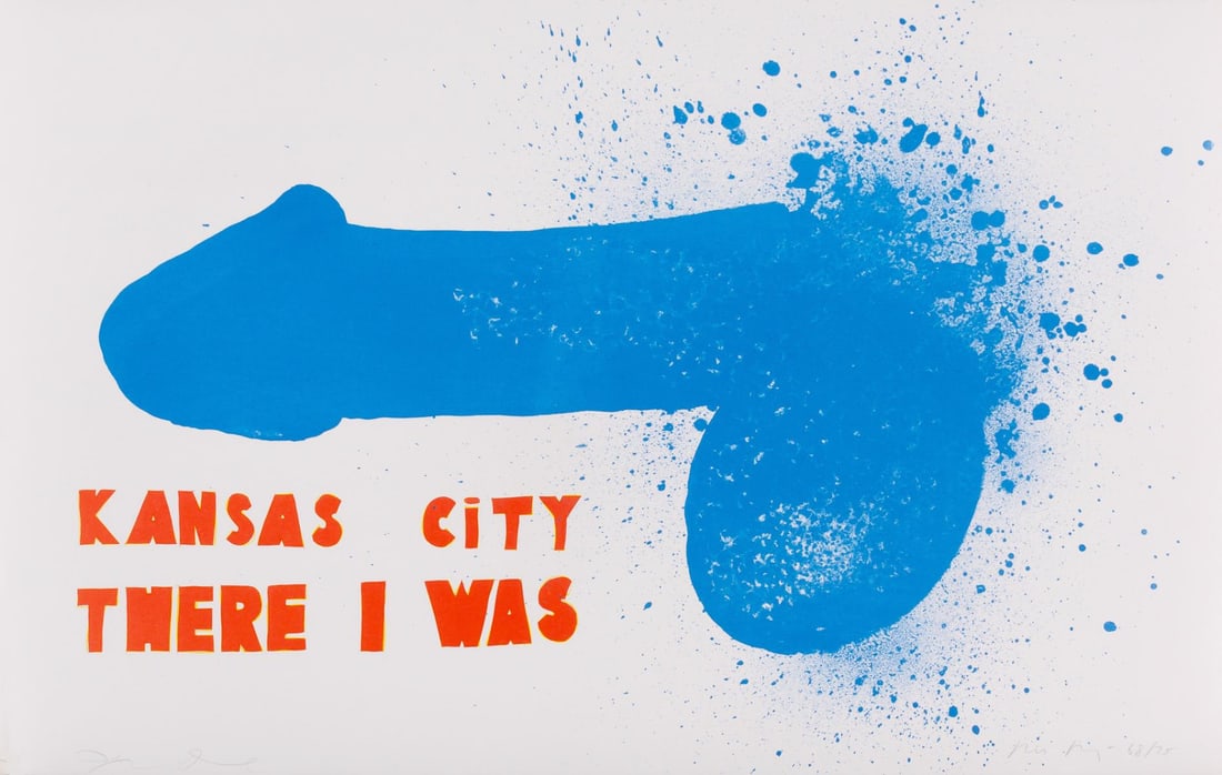 Jim Dine - Kansas City There I Was (Blue) (1 of 1)