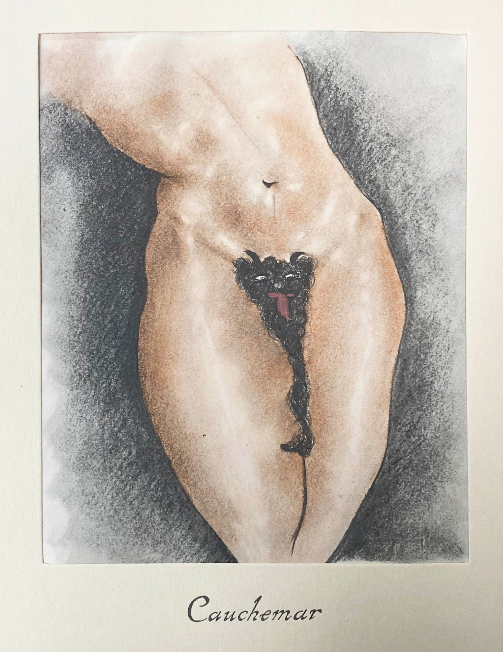 Edouard Chimot - Cuachemar: Artist: Edouard Chimot Title: Cuachemar Year: 1932 Dimensions: 6 1/4in. by 8in. Edition: From the rare limited edition of 250 Suite: Les Chats Medium