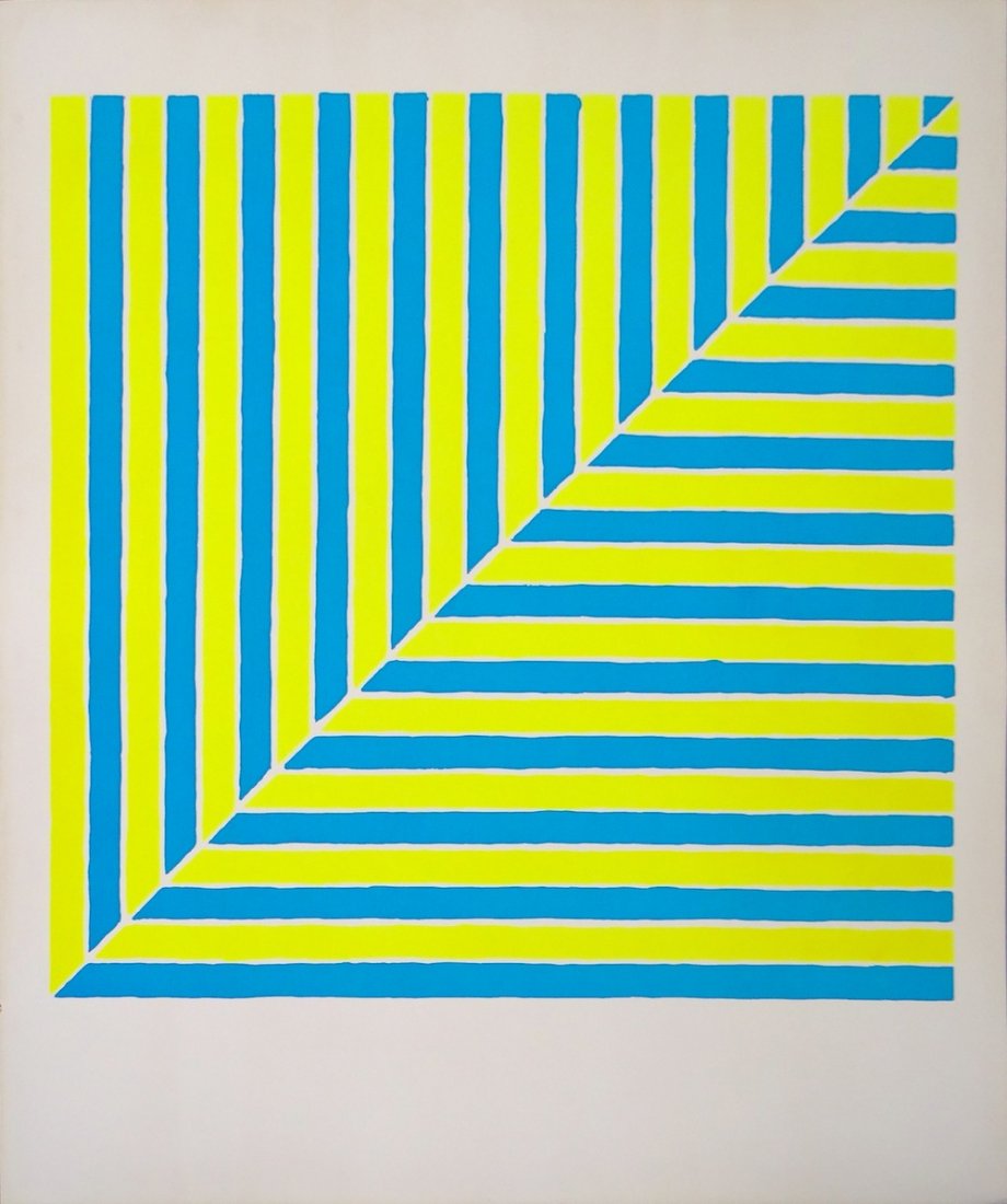 Frank Stella Untitled serigraph from Ten Works by Ten P: Artist: Frank Stella Title: Untitled Suite: Ten Works by Ten Painters Medium: Original silkscreen in colors on paper Size: 24" x 20" Edition: From the limited edition of 500