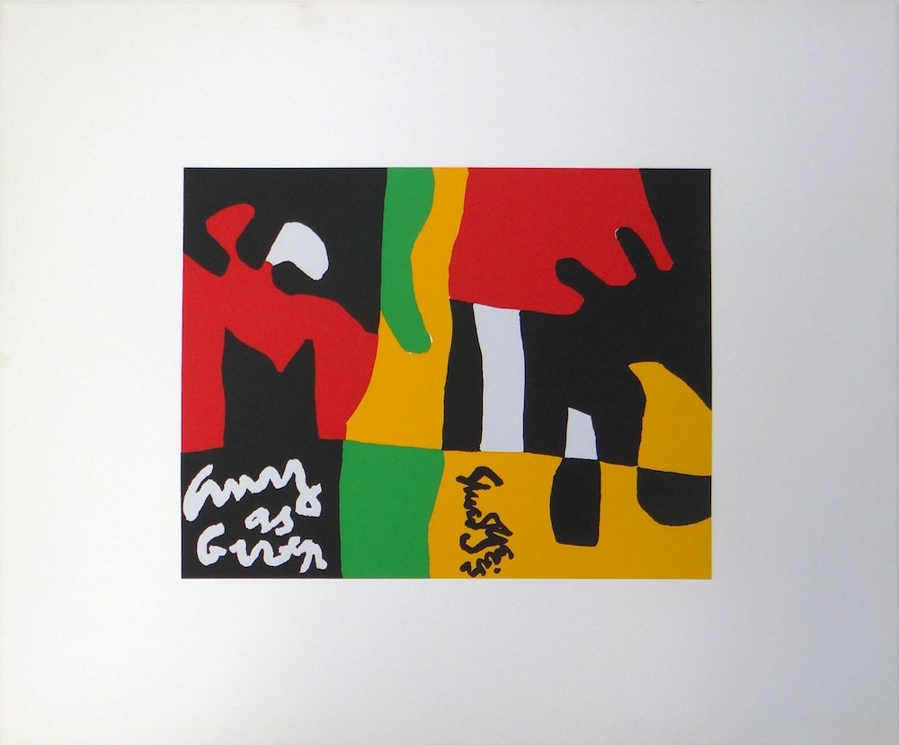 Stuart Davis Untitled serigraph from Ten Works by Ten P: Artist: Stuart Davis Title: Untitled Suite: Ten Works by Ten Painters Medium: Original silkscreen in colors on paper Size: 24" x 20" Edition: From the limited edition of 500