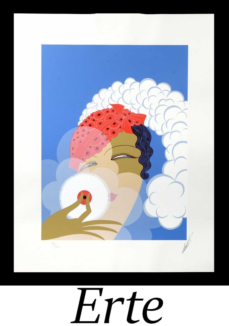 Erte - Make-Up: Artist: Erte Title: Make-Up Year: 1978 Dimensions: 23 1/2 x 18 1/2 in. Edition: From the rare limited edition of 300 Publisher: Circle Fine Arts Suit
