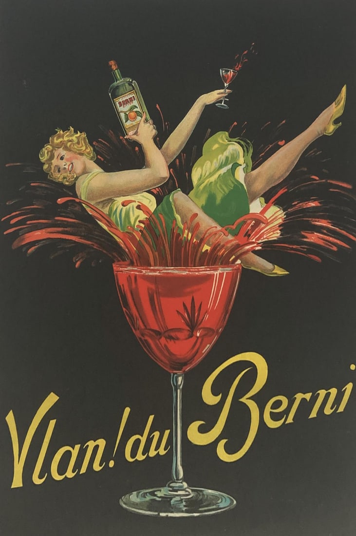 Vintage Poster - Vlan De Berni Vintage Poster: Artist: Vintage Poster Title: Vlan De Berni Vintage Poster Year: 1930s Dimensions: 19in. by 25in. Edition: From the rare limited edition Medium: Lithograph