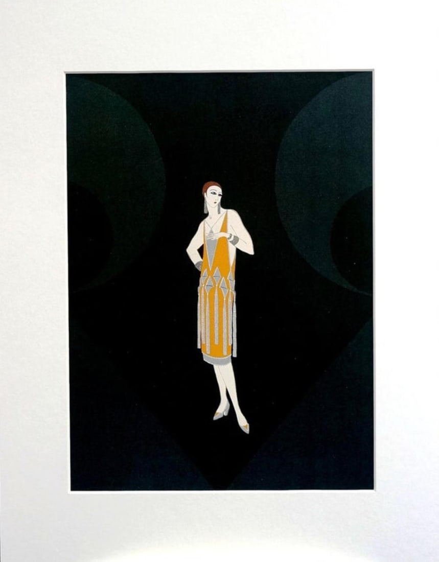 Erte - Manhattan Mary I: Artist: Erte Title: Manhattan Mary I Year: 1979 Dimensions: 30in. by 34in. Edition: from the rare limited edition of 300 Medium: Original serigraph on paper