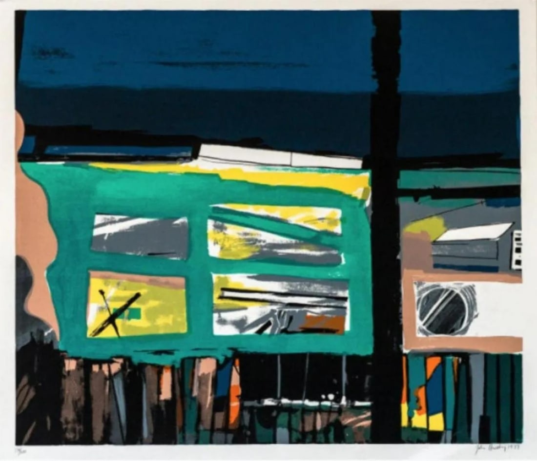 John Hultberg - Witness: Artist: John Hultberg Title: Witness Year: 1978 Dimensions: 26in. by 38in. Edition: From the Rare Limited Edition of 200 Medium: Serigraph in Colors on Paper