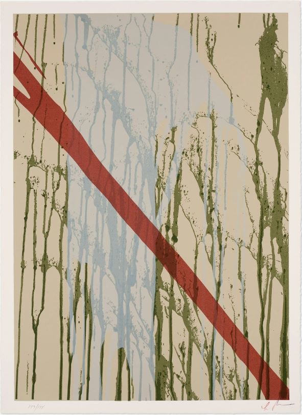 Larry Poons - Untitled IX: Artist: Larry Poons Title: Untitled IX Dimensions: 30 x 21 7/8 in. Edition: Numbered from the limited edition of 175 Medium: Original screenprint in colors on paper