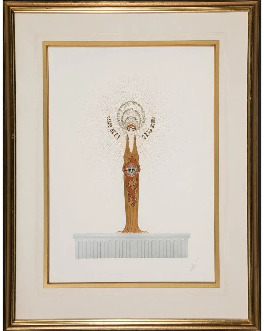 Erte - Circe: Artist: Erte Title: Circe Year: 1974 Dimensions: 31 3/4in. by 22 1/2in. Edition: From the Rare Limited Edition of CL Publisher: Circle Fine Arts Suit