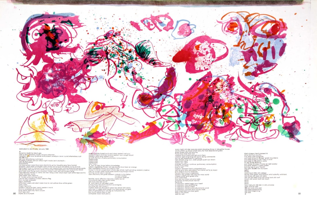 Pierre Alechinsky - Unittled from "One Cent Life": Artist: Pierre Alechinsky Title: Unittled from "One Cent Life" Year: 1964 Dimensions: 16in. by 22in. Edition: From the rare limited edition Publisher: E.W. Korn