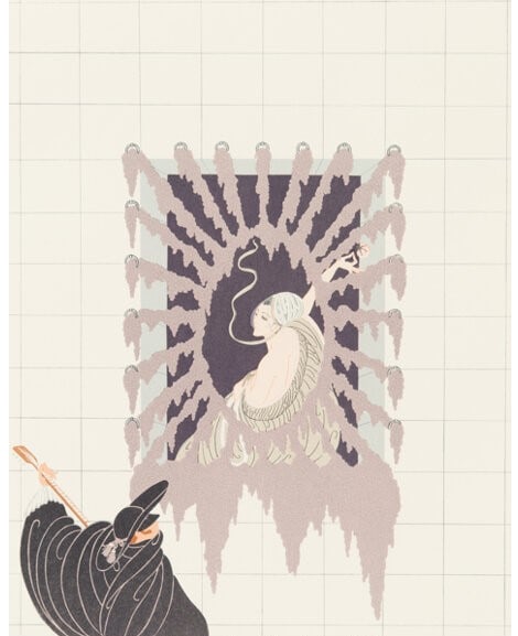 Erte - La Serenade: Artist: Erte Title: La Serenade Year: 1979 Dimensions: 20in. by 16 1/4in. Edition: Numbered From the rare edition of 300 Medium: Serigraph in colors on Arches p