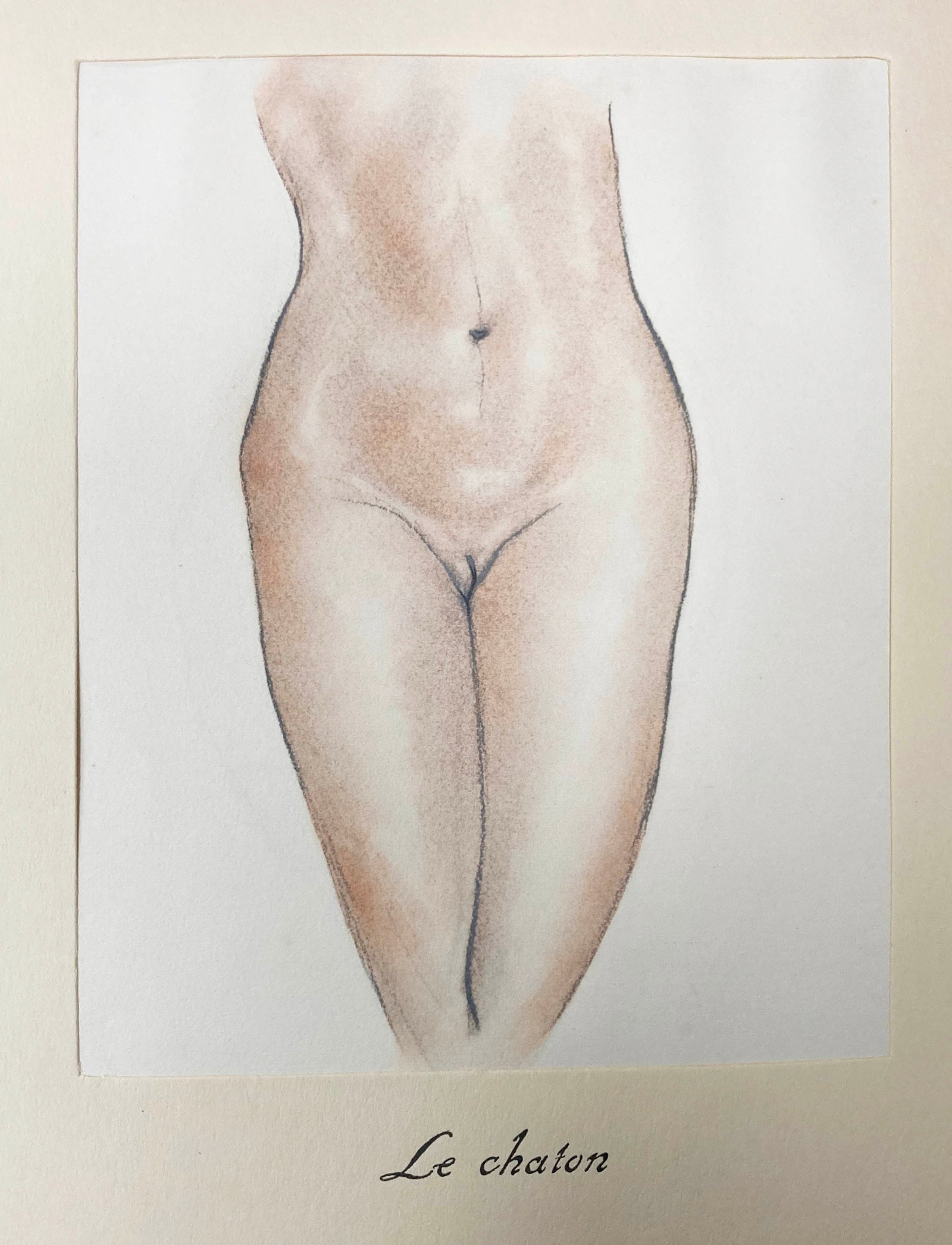 Edouard Chimot - Le Chaton: Artist: Edouard Chimot Title: Le Chaton Year: 1932 Dimensions: 6 1/4in. by 8in. Edition: From the rare limited edition of 250 Suite: Les Chats Medium