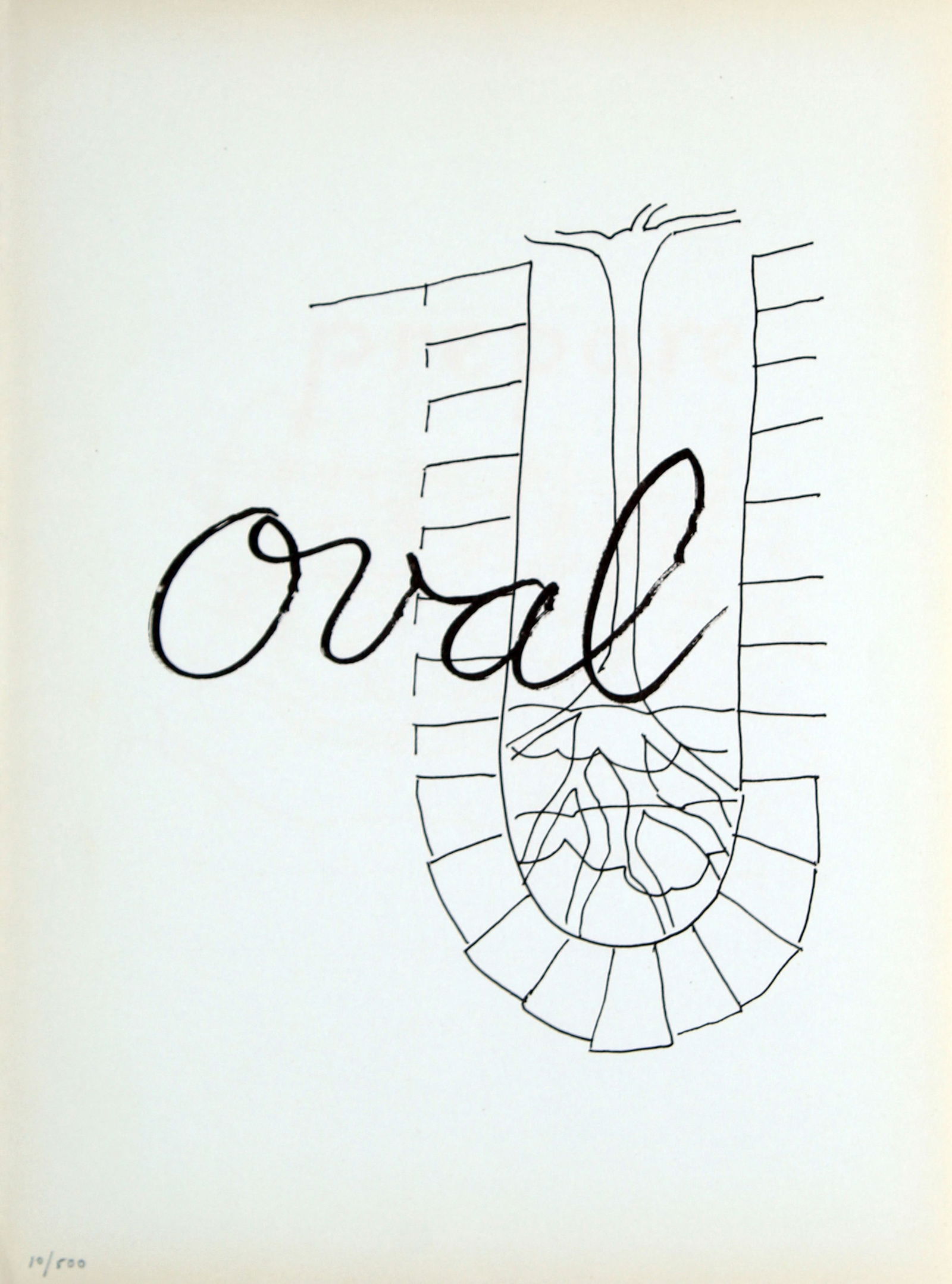 Man Ray - Oral: Artist: Man Ray Title: Oral Year: 1948 Dimensions: 11in. by 8.5in. Edition: 10 from the limited edition of 500 Publisher: Copley Galleries Beverly Hills Suite: