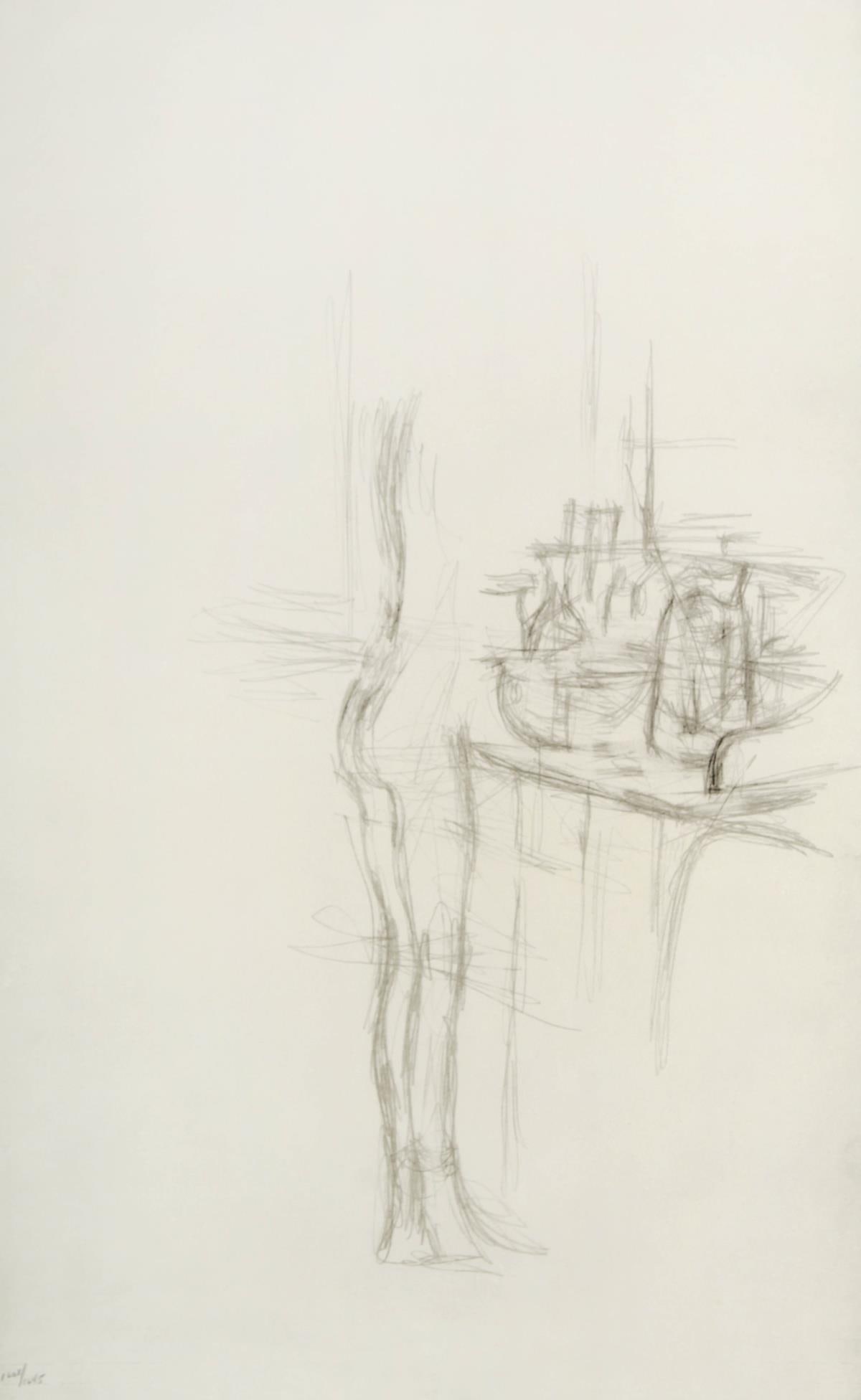 Alberto Giacometti - Nudo: Artist: Alberto Giacometti Title: Nudo Year: 1963 Dimensions: 19.5in. by 12.75in. Edition: From the rare limited edition of 1245 Publisher: Giulio Einaudi Turin