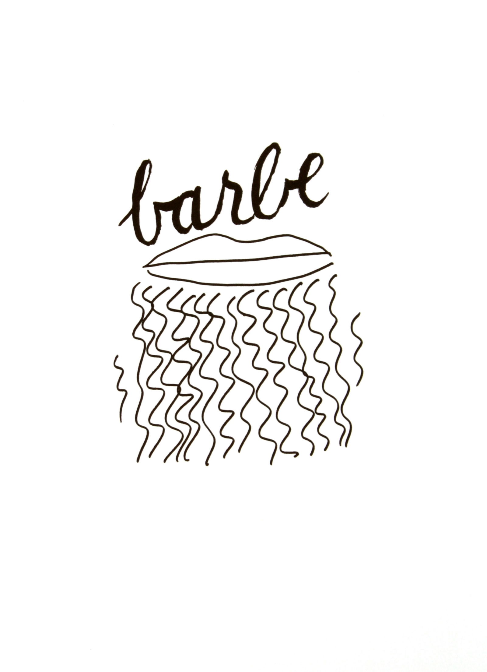 Man Ray - Barbe: Artist: Man Ray Title: Barbe Year: 1948 Dimensions: 15in. by 11.25in. Edition: From the limited edition of 150 Publisher: Editions Pierre Belfond Paris