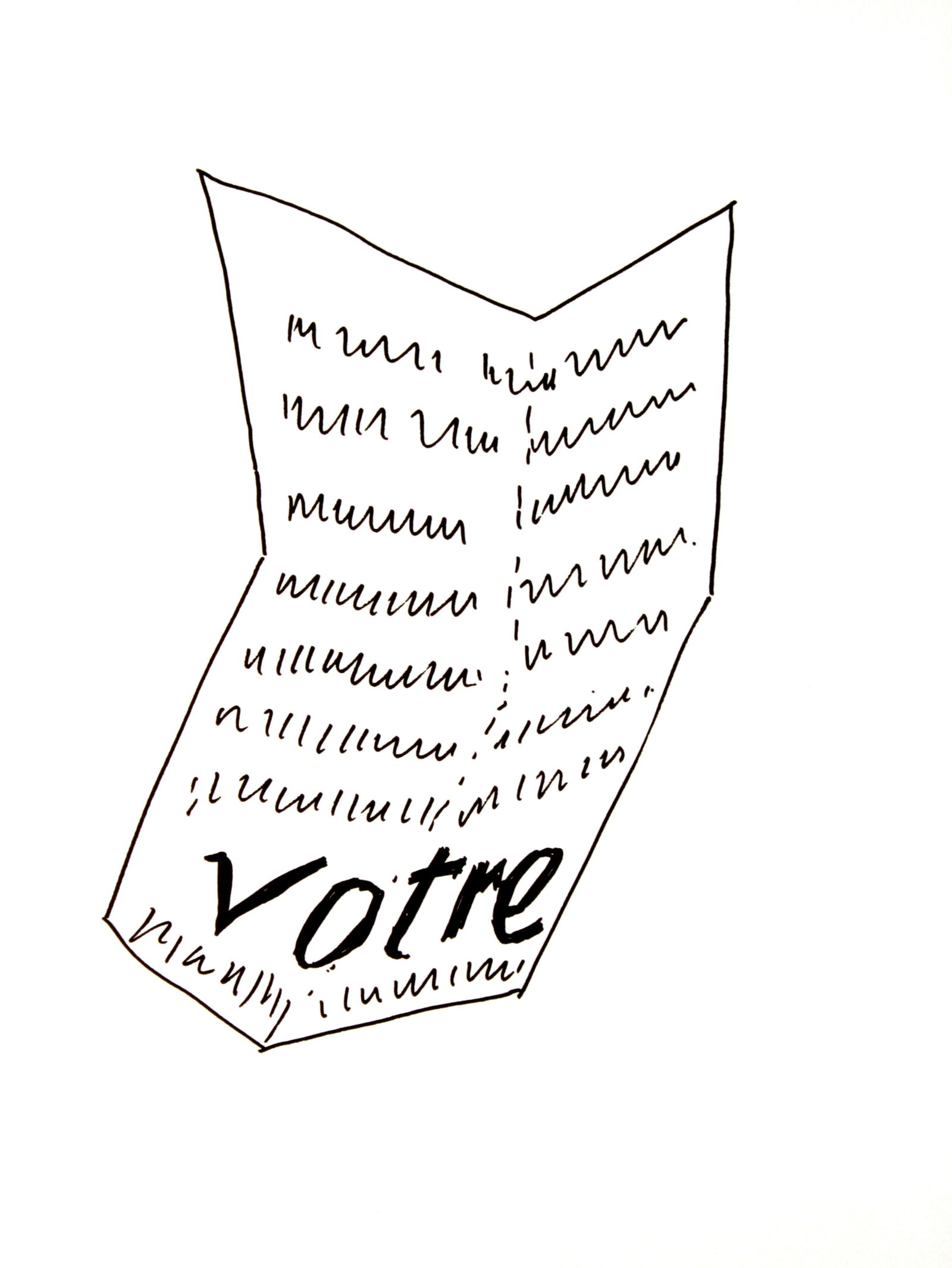 Man Ray - Votre: Artist: Man Ray Title: Votre Year: 1948 Dimensions: 15in. by 11.25in. Edition: From the limited edition of 150 Publisher: Editions Pierre Belfond Paris