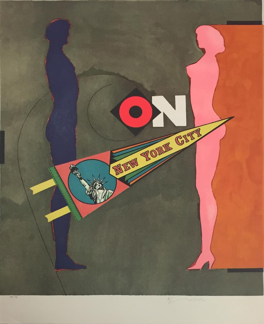 Richard Lindner - On: Artist: Richard Lindner Title: On Year: 1971 Dimensions: 26 1/2in. by 20 1/4in. Edition: From the Rare Limited Hors Commerce Edition Publisher: Shorewood Publis