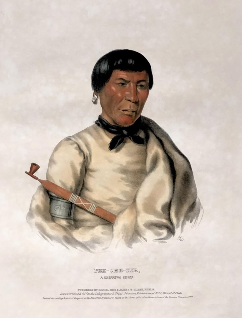 Charles Bird King - PEE-CHE-KIR A CHIPPEWA CHIEF (1 of 1)