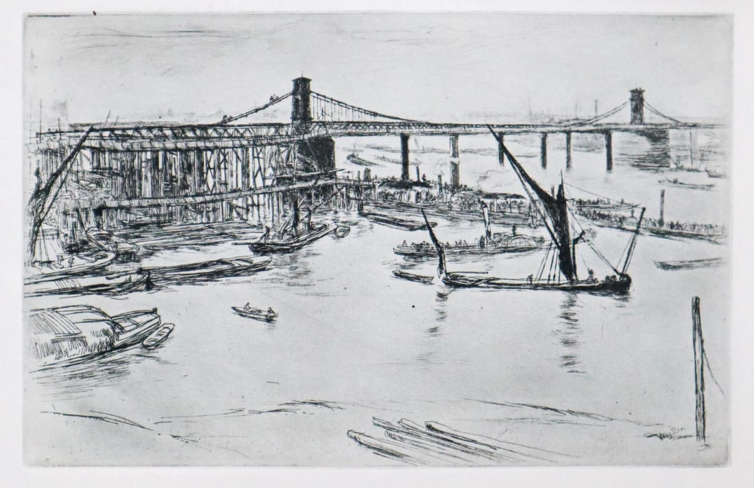 James McNeill Whistler (After) - Old Hungerfod Bridge (1 of 1)