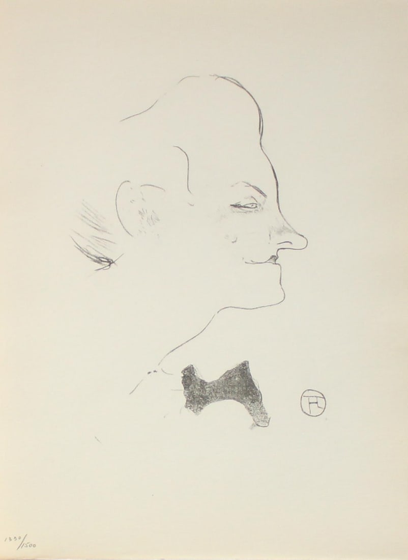 Henri Toulouse Lautrec (After) - Yvette Guilbert II (1 of 1)