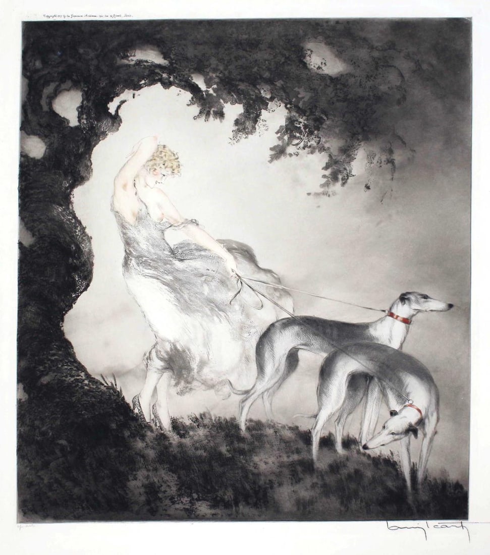 Louis Icart - Gust of Wind (1 of 3)
