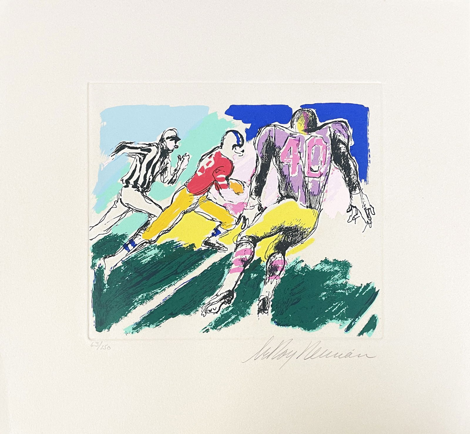 Leroy Neiman - Football 10 (1 of 1)