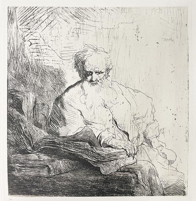 Rembrandt van Rijn (After) - Saint Paul in Meditation (1 of 1)