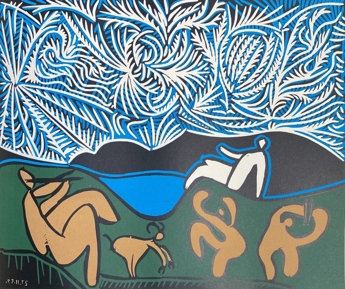 Pablo Picasso - Bacchanle III: Artist: Pablo Picasso Title: Bacchanle III Year: 1962 Dimensions: 12.75in. by 15.5in. Edition: From a rare limited edition Publisher: Verlag Gerd Hatje Stuttgar