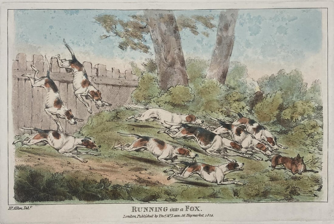 Henry Alken - Running Into a Fox (1 of 1)