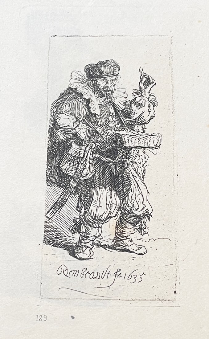 Rembrandt van Rijn (after) - The Quacksalver (1 of 1)