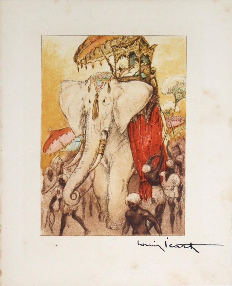 Louis Icart - On Parade: Artist: Louis Icart Title: On Parade Year: 1935 Dimensions: 7 3/8in. by 9 1/4in. Edition: From the rare limited edition of 497 Publisher: Claude Prosper de Crebillon
