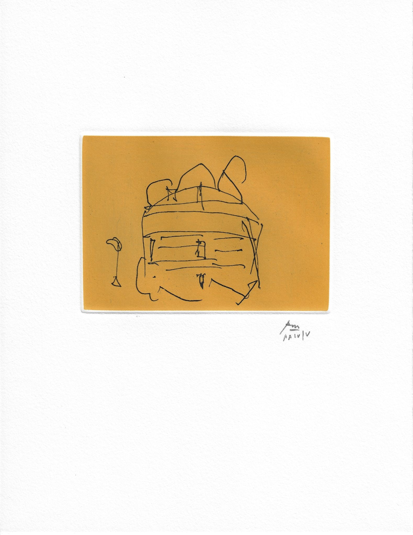 Robert Motherwell - The Tower - Episode I (Telemachus): Artist: Robert MotherwellTitle: The Tower - Episode I (Telemachus)Year: 1988Dimensions: 13 x 10 in.Edition: IV from the limited Printer's Proof edition of V, aside from the edition of 40Publisher: