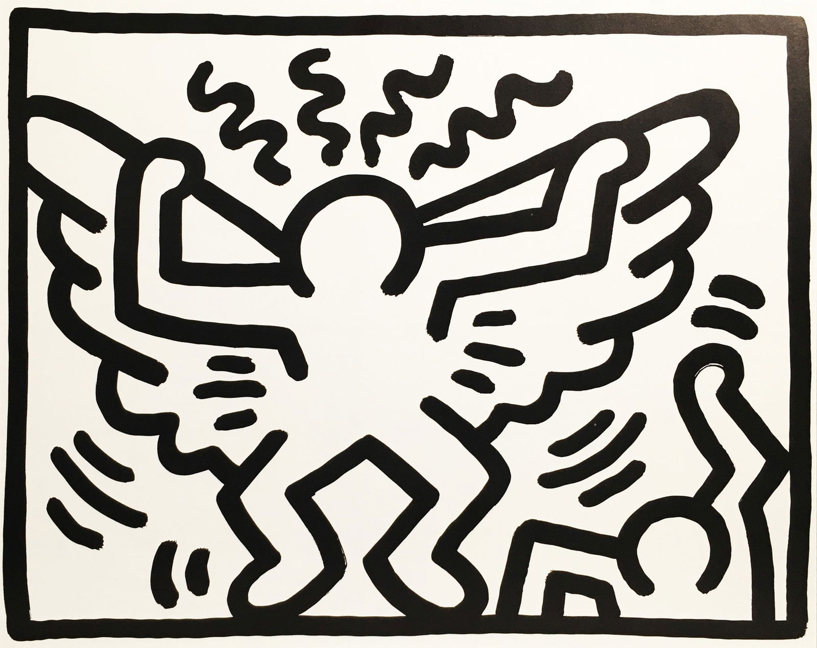 Keith Haring - November II: Artist: Keith Haring Title: November II Year: 1989-1990 Dimensions: 12 x 14 in. Edition: From the Rare Limited Edition Publisher: Pop Shop Suite: