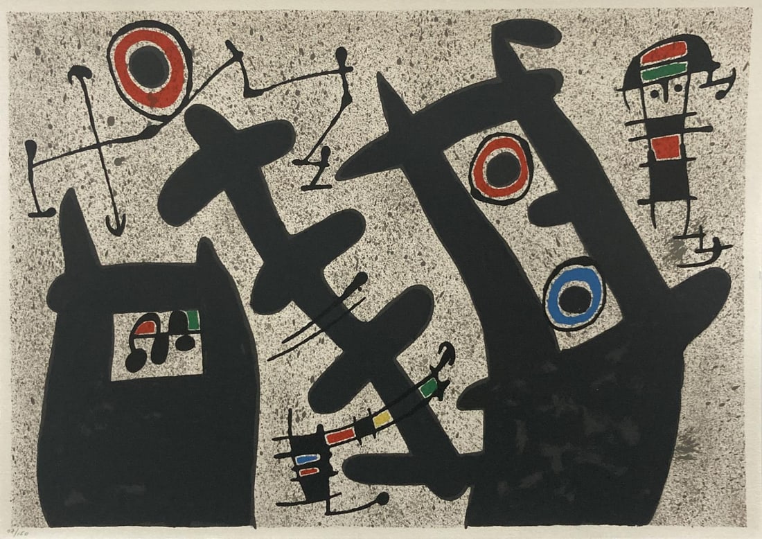 Joan Miro - Le Lezard aux Plumes d'Ord 3: Artist: Joan Miro Title: Le Lezard aux Plumes d'Ord 3 Year: 1971 Dimensions: 16in. by 21in. Edition: From the limited edition of 150 Publisher: Louis Broder