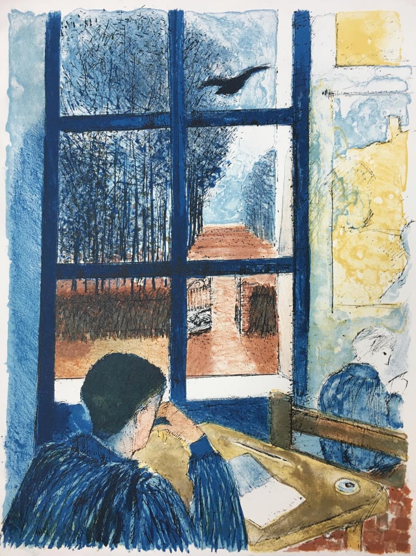 Guy Bardone - Untitled II from Le Grand Meaulnes: Artist: Guy BardoneTitle: Untitled II from Le Grand MeaulnesYear: 1989Dimensions: 16in. by 12in.Edition: From the Rare Limited Edition of 100Publisher: Editions Michele TrinckvelSuite: Le Grand