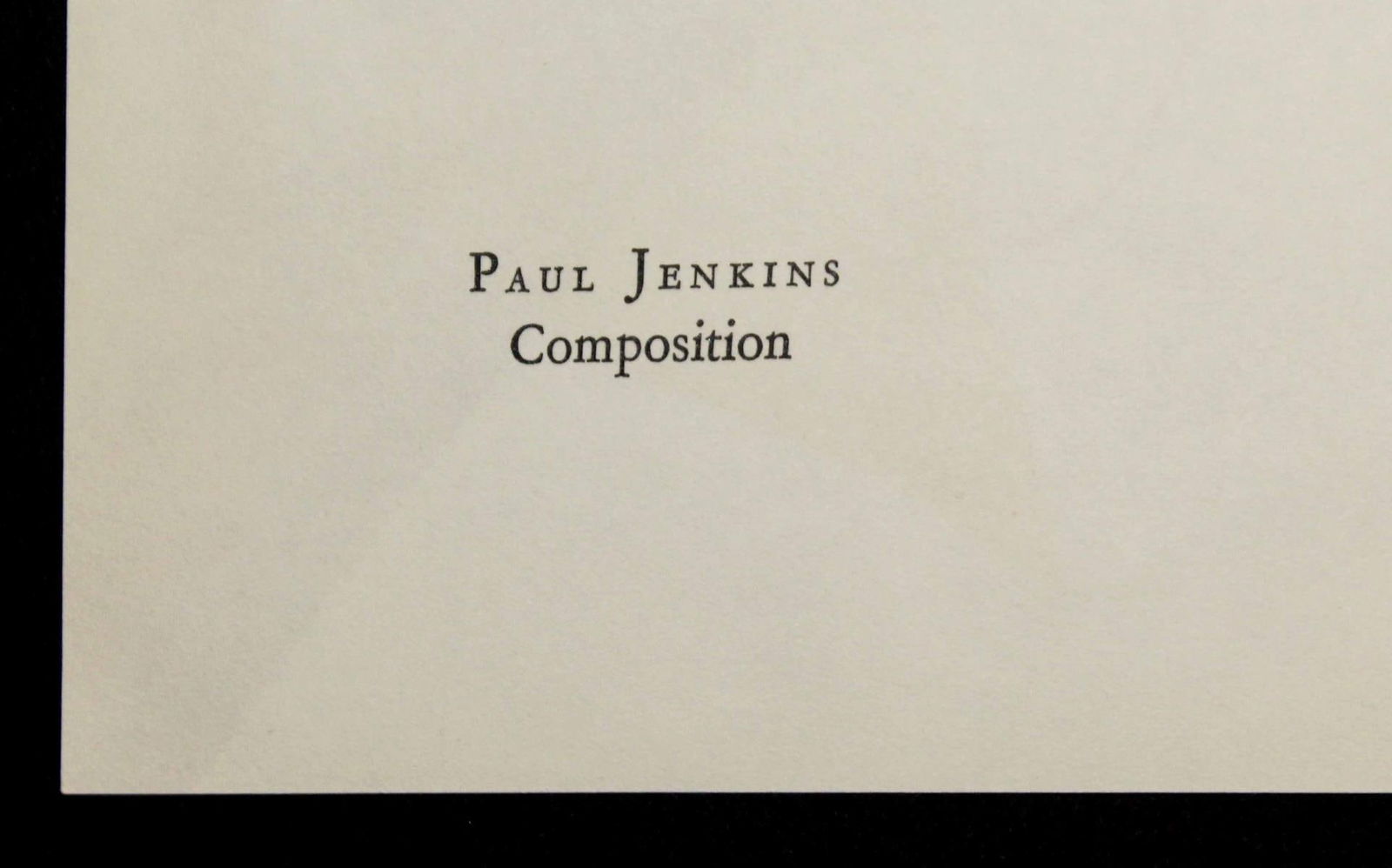 Paul Jenkins - Composition - 2