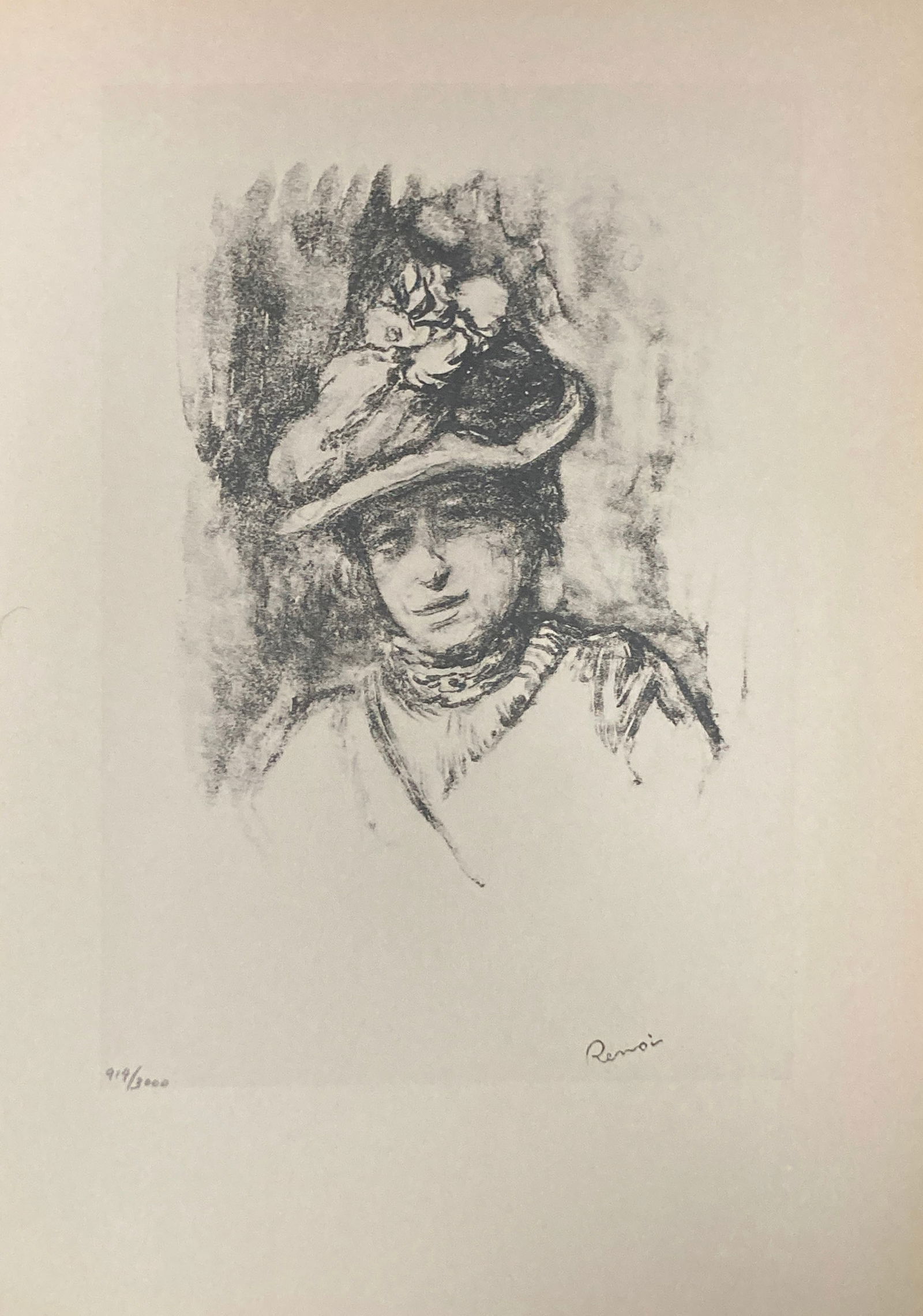 Pierre-Auguste Renoir (After) - Portrait of Jeanne Baudot: Artist: Pierre-Auguste Renoir (After)Title: Portrait of Jeanne BaudotDimensions: 13in. by 10in.Edition: From the rare limited edition of 3000Publisher: Editions Du LivreSuite: Les