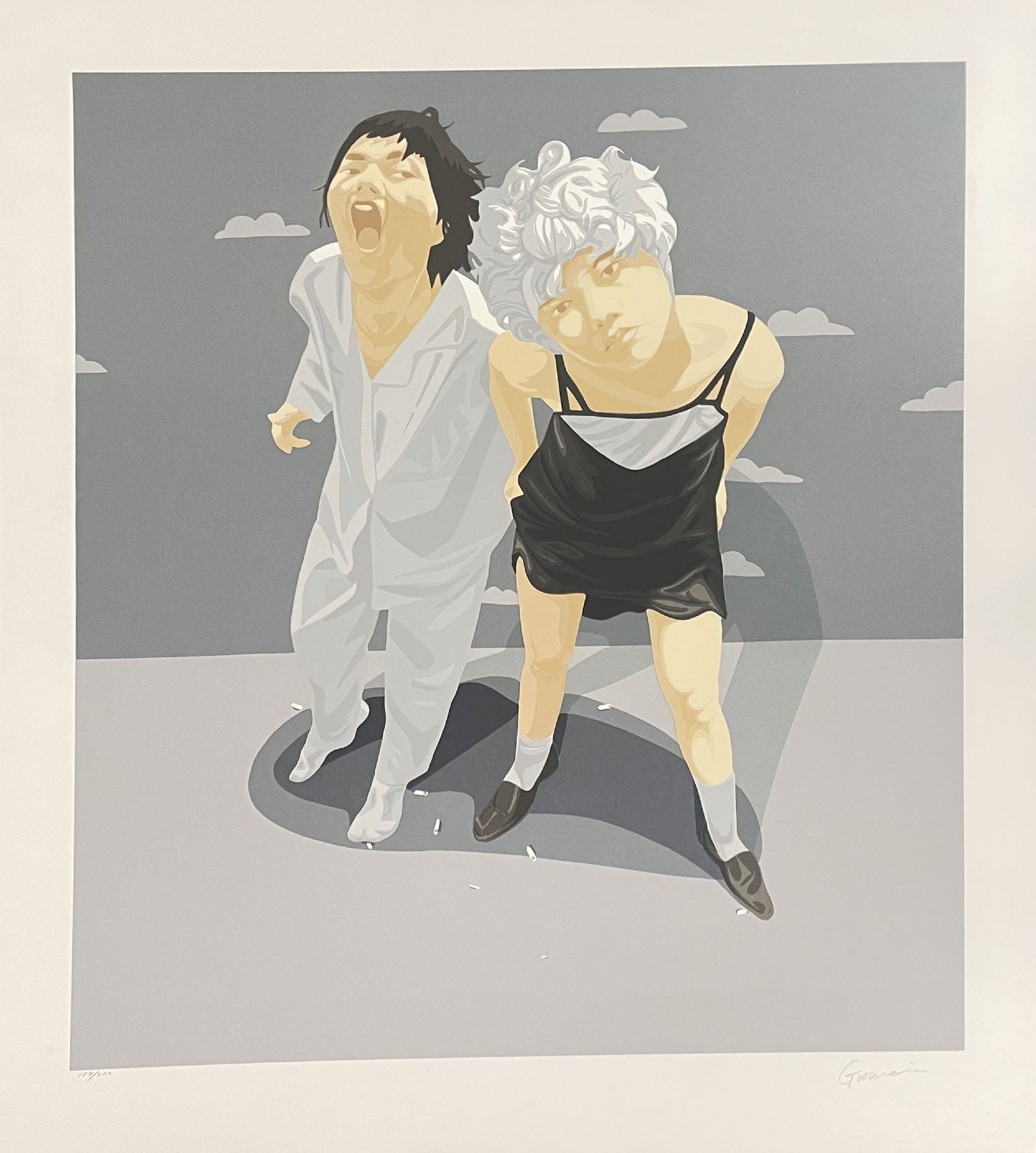 Guo Wei - Chambre Avec Nuage No. 3: Artist: Guo WeiTitle: Chambre Avec Nuage No. 3Year: 2009Dimensions: 39 1/2 x 35 1/2 in.Edition: From the rare limited edition of 200Medium: Original lithgoraph in colorsCondition: ExcellentSignature