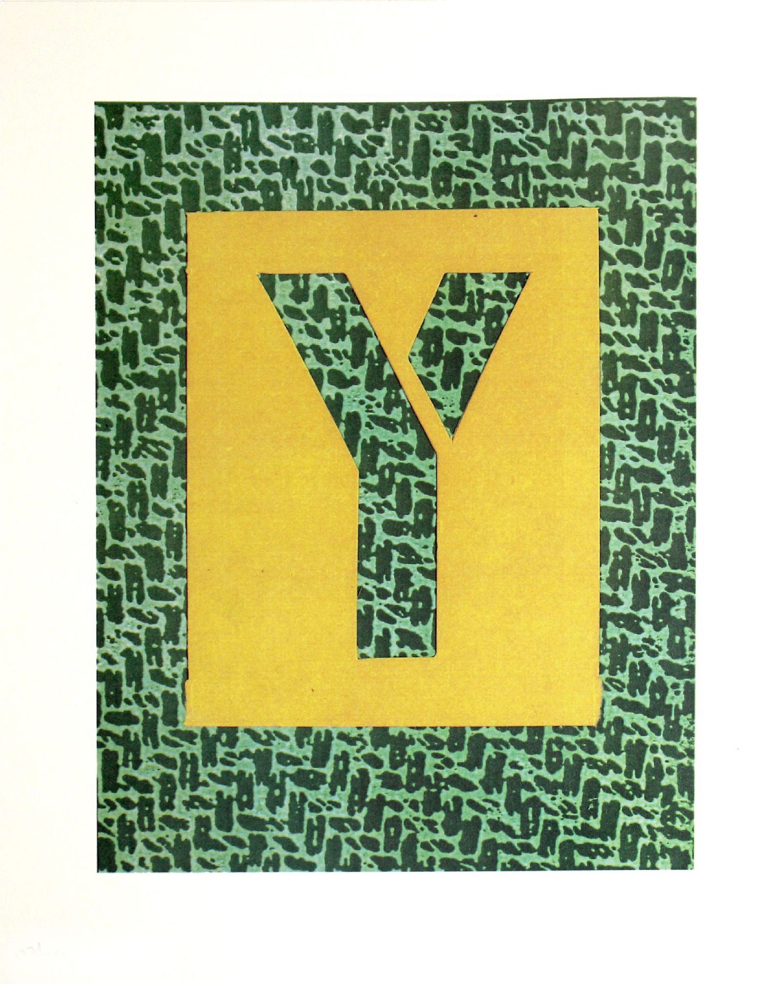 David Hockney - Letter Y from "Hockney: Artist: David HockneyTitle: Letter Y from "Hockney's Alphabet"Year: 1991Dimensions: 12 5/8in. by 9 5/8in.Edition: From the rare limited numbered edition of 250Publisher: Faber and Faber Limited