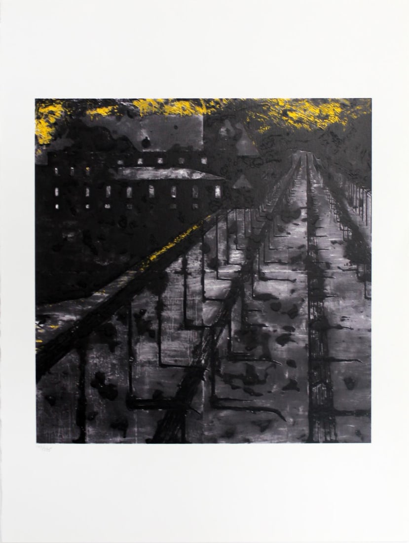 Donald Sultan - Untitled from "Visual Poetics": Artist: Donald Sultan Title: Untitled from "Visual Poetics" Year: 1998 Dimensions: 22in. by 17in. Edition: From the limited edition of 395 Publisher: Marco Fine Arts Contem