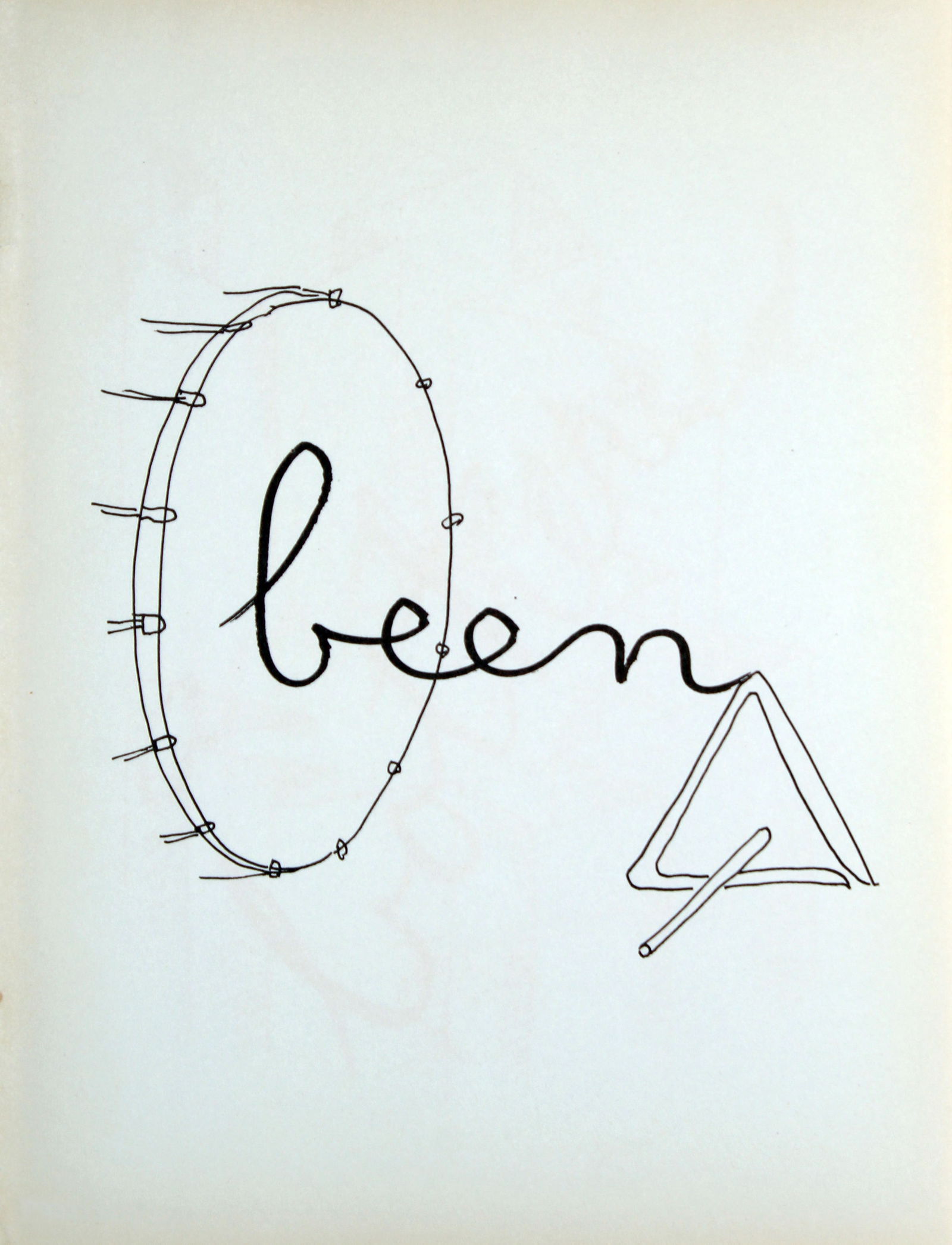 Man Ray - Been: Artist: Man RayTitle: BeenYear: 1948Dimensions: 11in. by 8.5in.Edition: 10 from the limited edition of 500Publisher: Copley Galleries Beverly HillsSuite: Alphabet for AdultsMedium: Offset lithograph